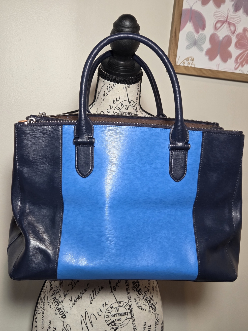Lauren Ralph Lauren Newbury Double Zip Satchel - Picture 8 of 16